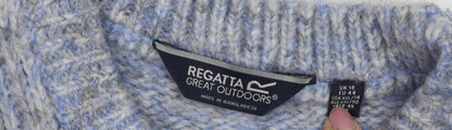 Womens UK Size 18 Regatta Blue Pullover Jumper