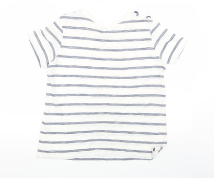 Womens UK Size 12 Warehouse White Basic T-Shirt