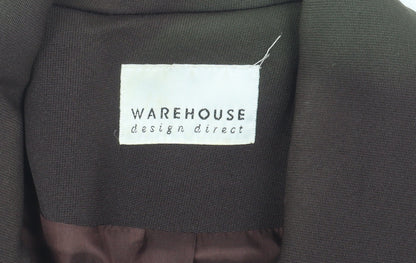 Warehouse Women's Brown Blazer, Size 14, Lined, Business