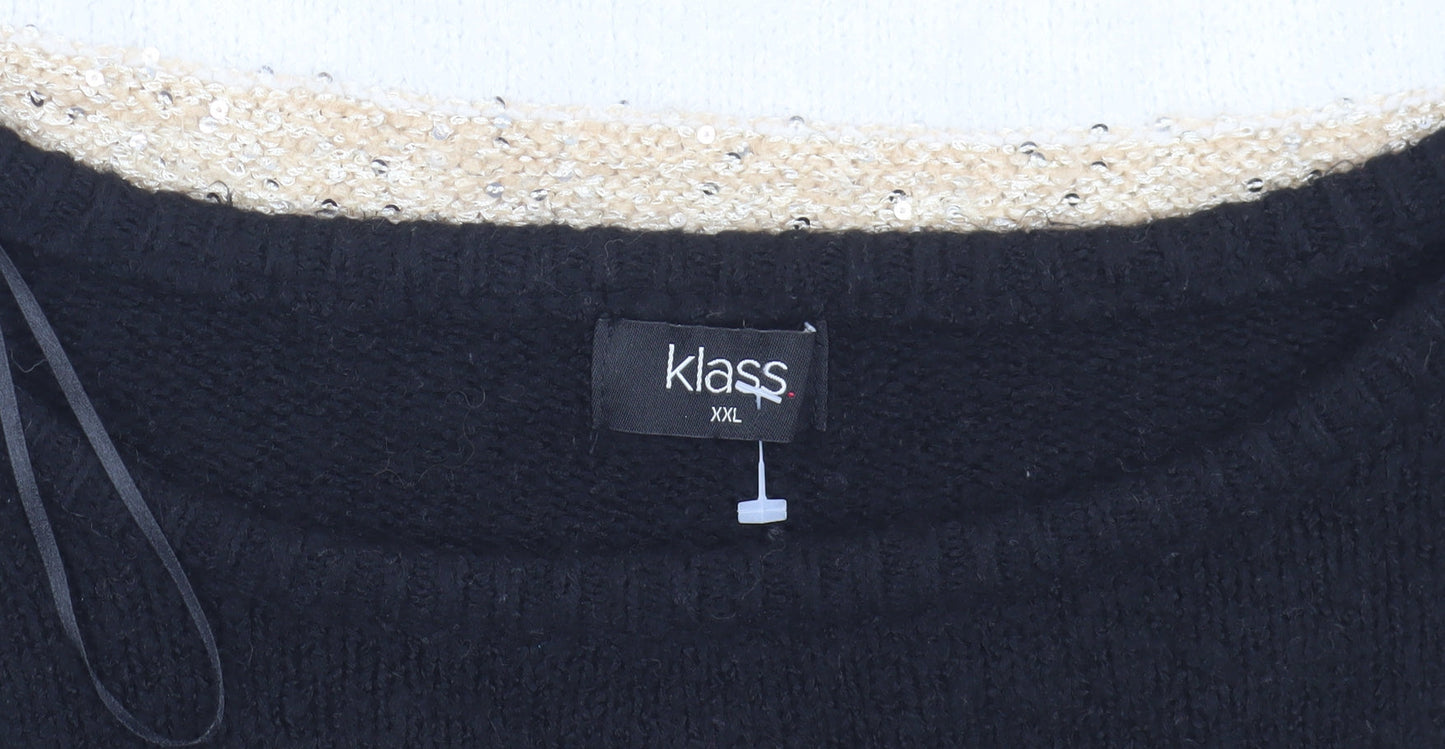 Womens UK Size 2XL Klass Multicoloured Pullover Jumper