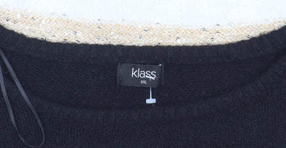 Womens UK Size 2XL Klass Multicoloured Pullover Jumper