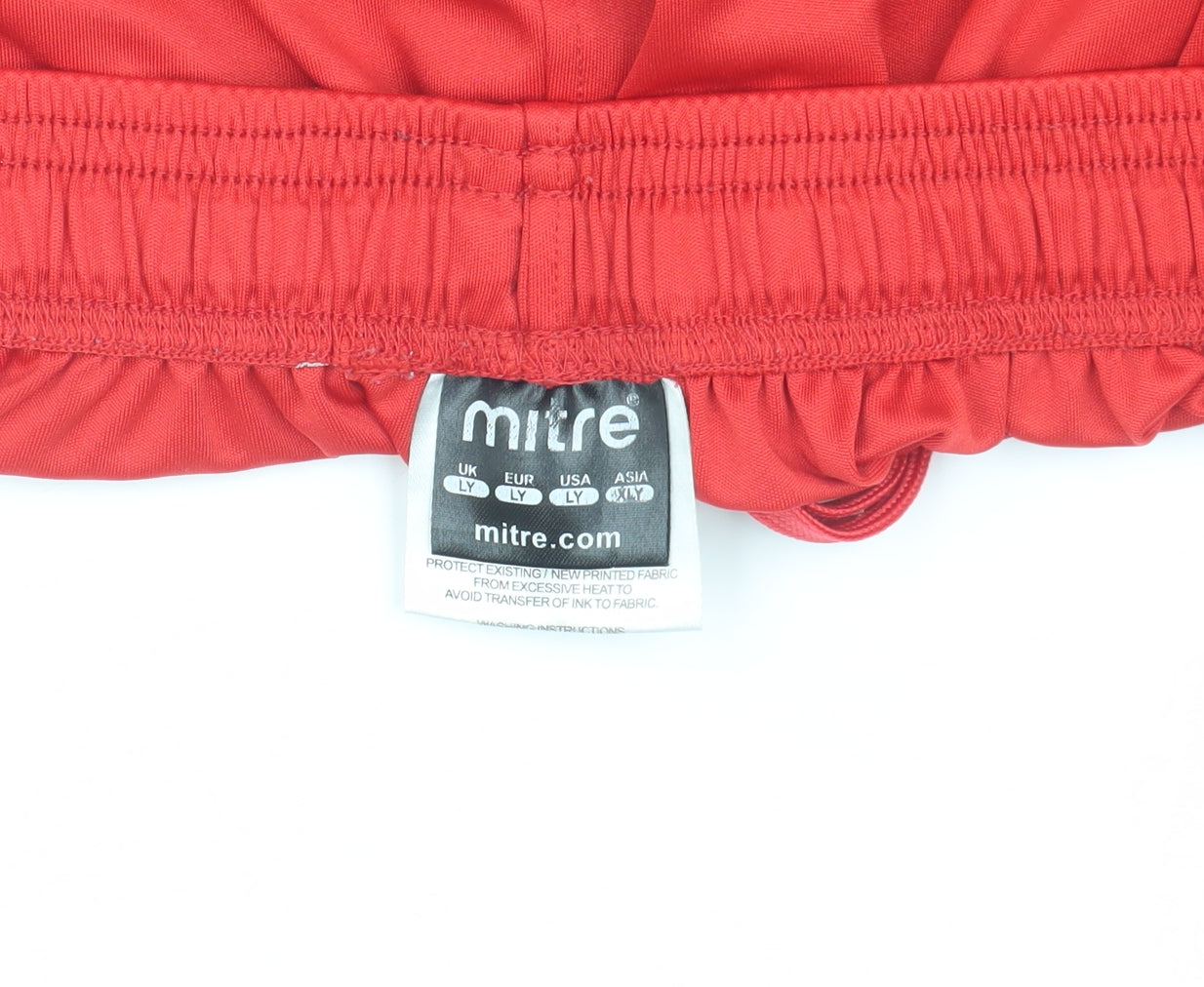 Mitre Boys Red Athletic Shorts L - Football Activewear