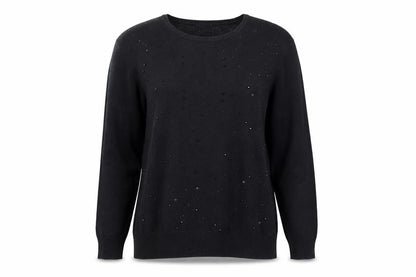 Womens UK Size 18 Roman Black Pullover Jumper