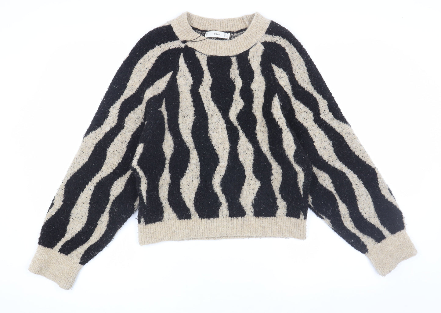 Womens UK Size 8 MNG Multicoloured Pullover Jumper