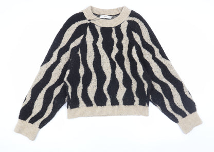 Womens UK Size 8 MNG Multicoloured Pullover Jumper