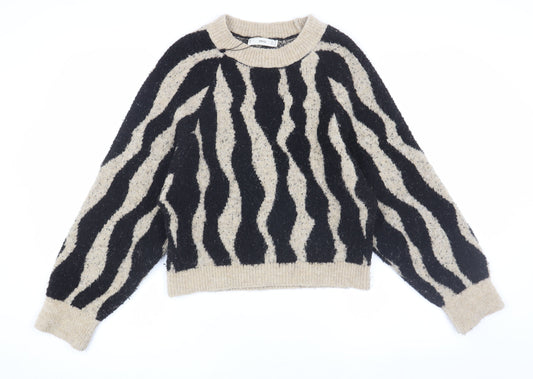 Womens UK Size 8 MNG Multicoloured Pullover Jumper