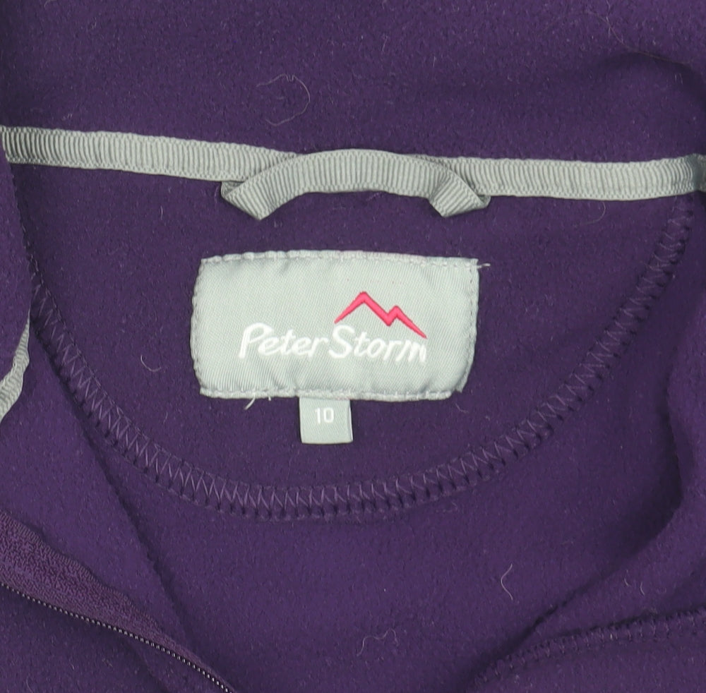 Peter Storm Women's Purple Fleece Jacket Size 10