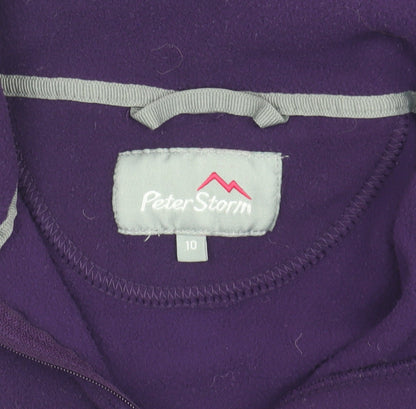 Peter Storm Women's Purple Fleece Jacket Size 10