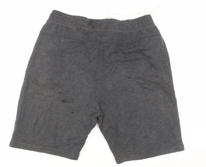 Reebok Men's Grey Sweat Shorts L Casual Drawstring