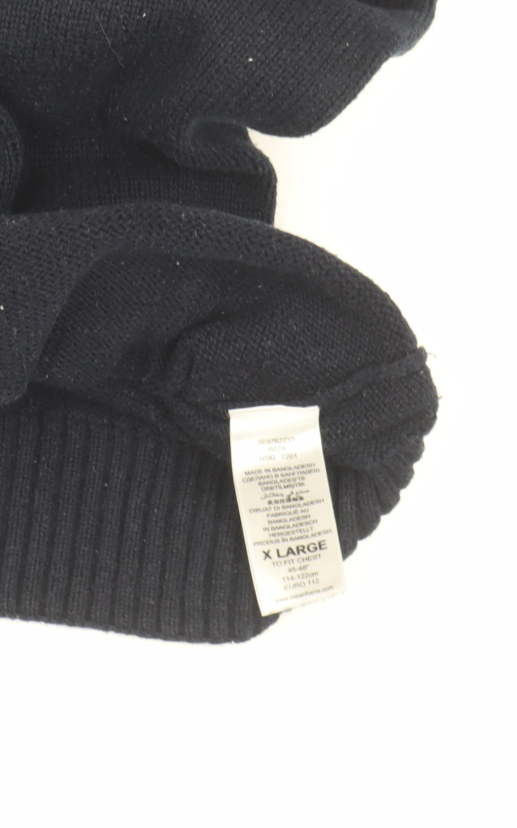 Maine Men's XL Black Pullover Jumper V-Neck