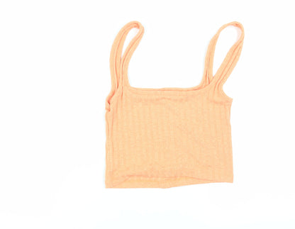 Womens UK Size XS Stradivarius Orange  Tank