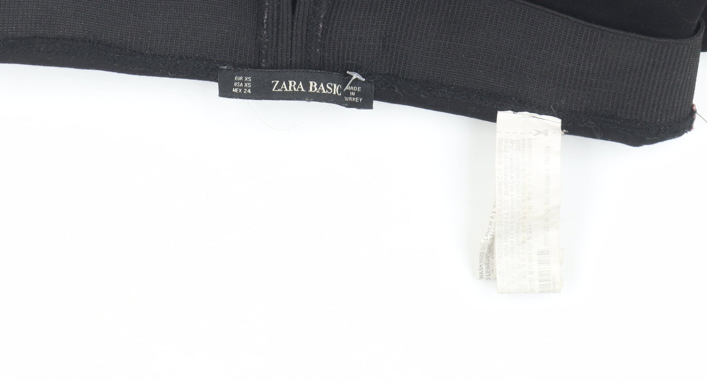 Zara Basic Women's Black XS Side Stripe Leggings