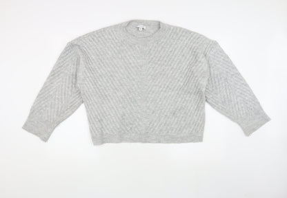 Womens UK Size L Topshop Grey Jumper Jumper