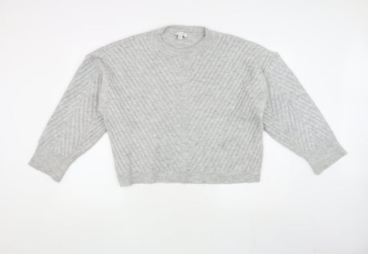 Womens UK Size L Topshop Grey Jumper Jumper