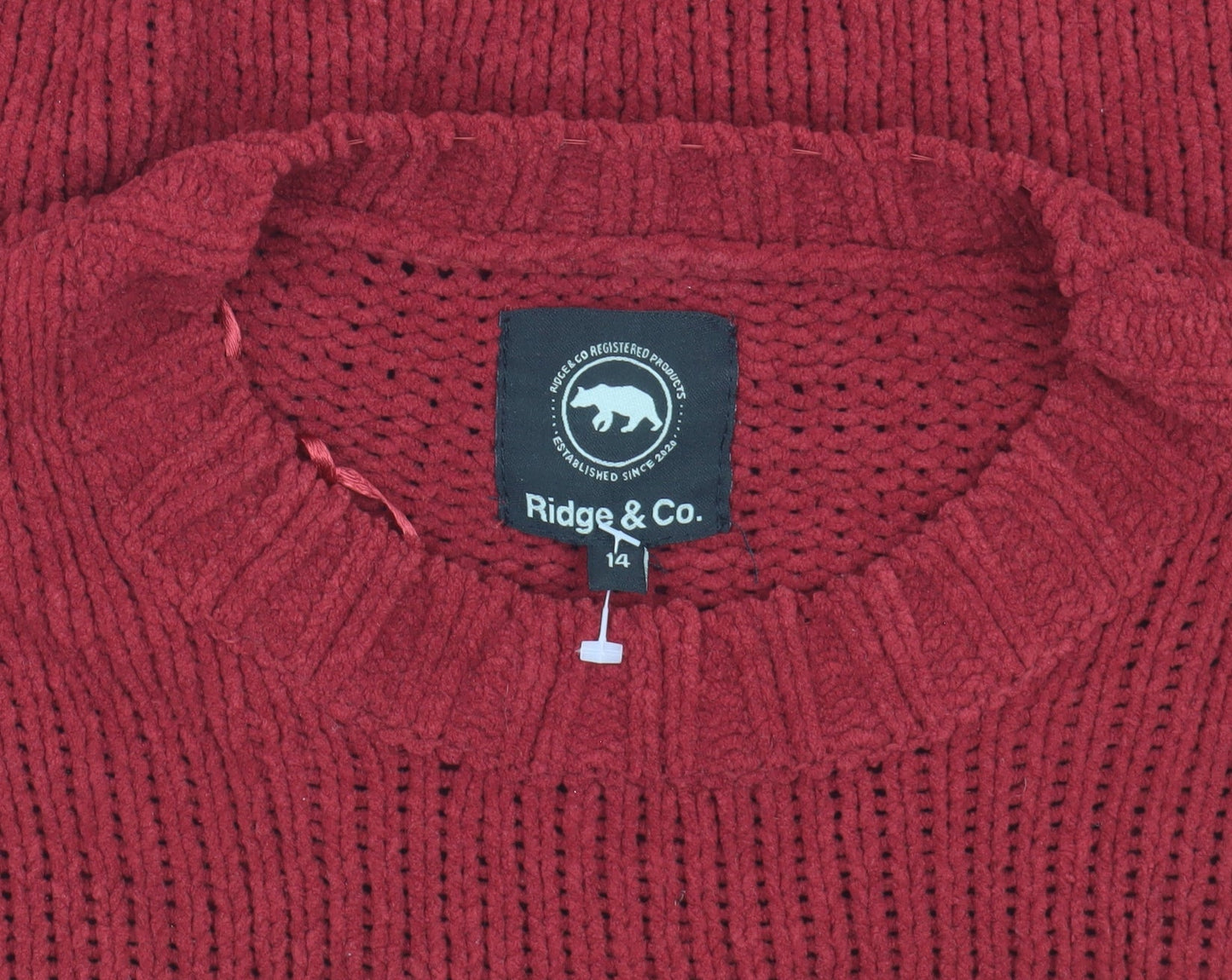 Ridge & Co. Red Women's Pullover Jumper Size 14