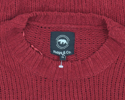 Ridge & Co. Red Women's Pullover Jumper Size 14