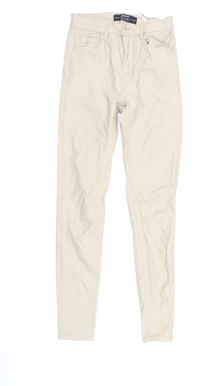 Womens UK Size 6 Stradivarius  Skinny Beige Jeans
