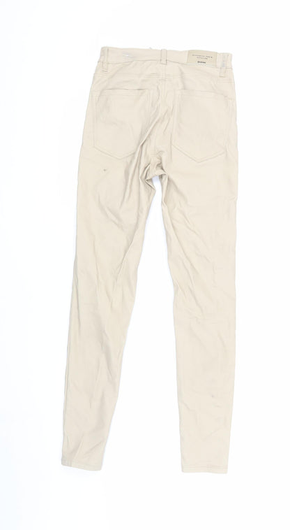 Womens UK Size 6 Stradivarius  Skinny Beige Jeans