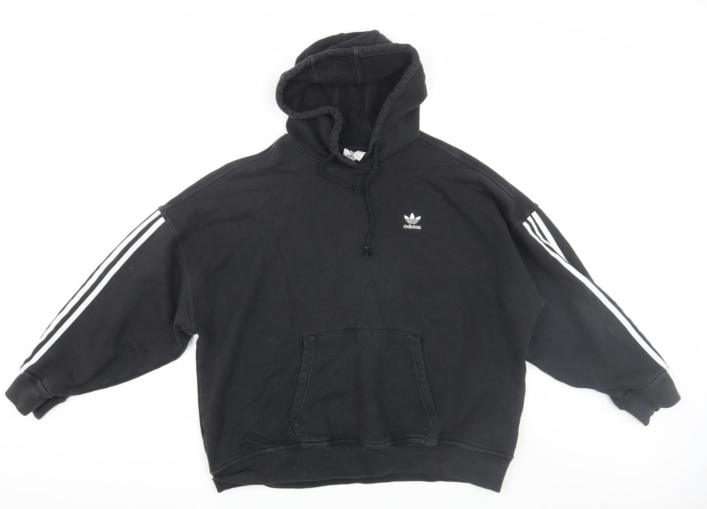 Adidas Men's Black Pullover Hoodie XS - Logo Accents