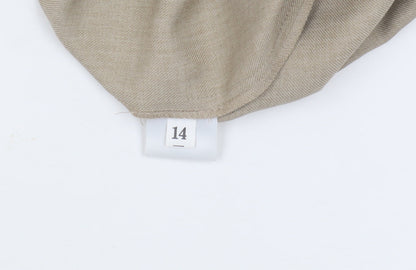 Sarah Hamilton Beige Women's Trousers, Size 14, Casual