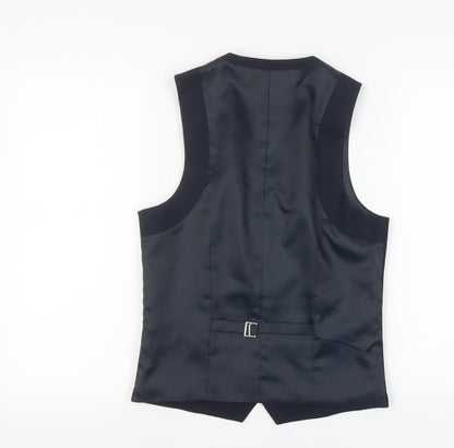 Mens UK Size 36 Topman Regular Blue Suit Waistcoat
