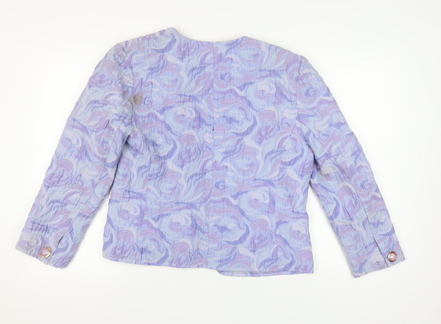 Franco Di Tardo Women's Purple Floral Blazer Size 14