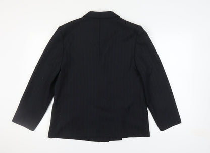 Poli Women's Black Blazer UK 14 Double-Breasted