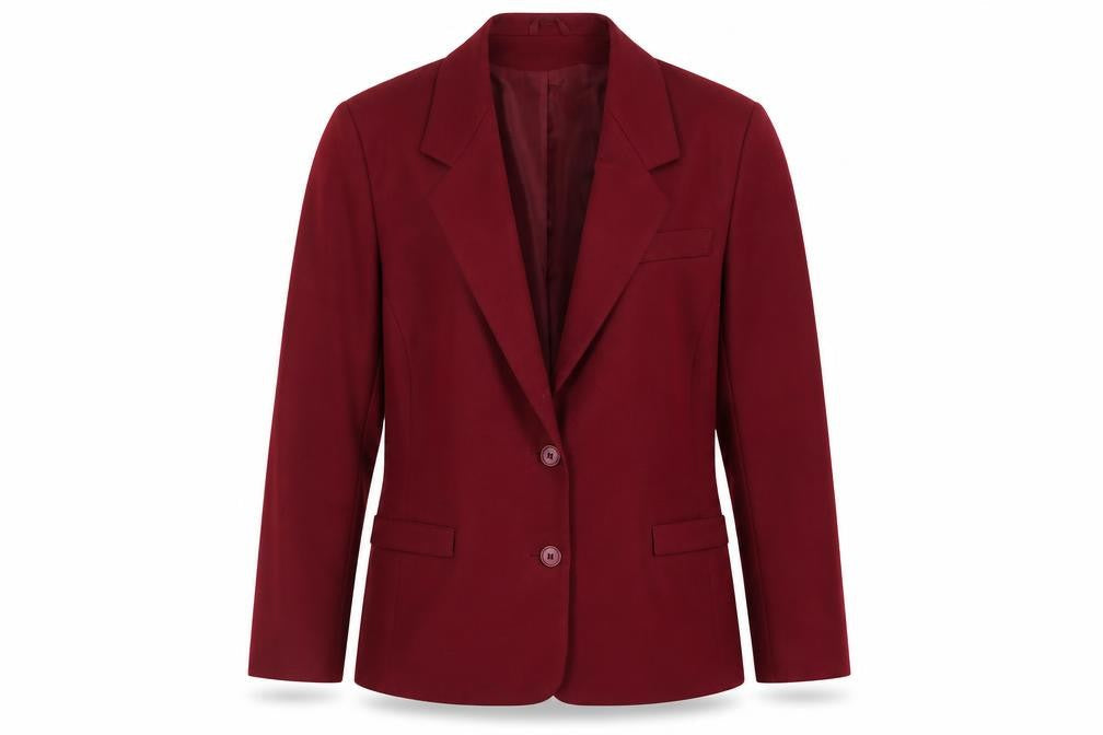 Littlewoods Women's Red Blazer Size 12 Woven