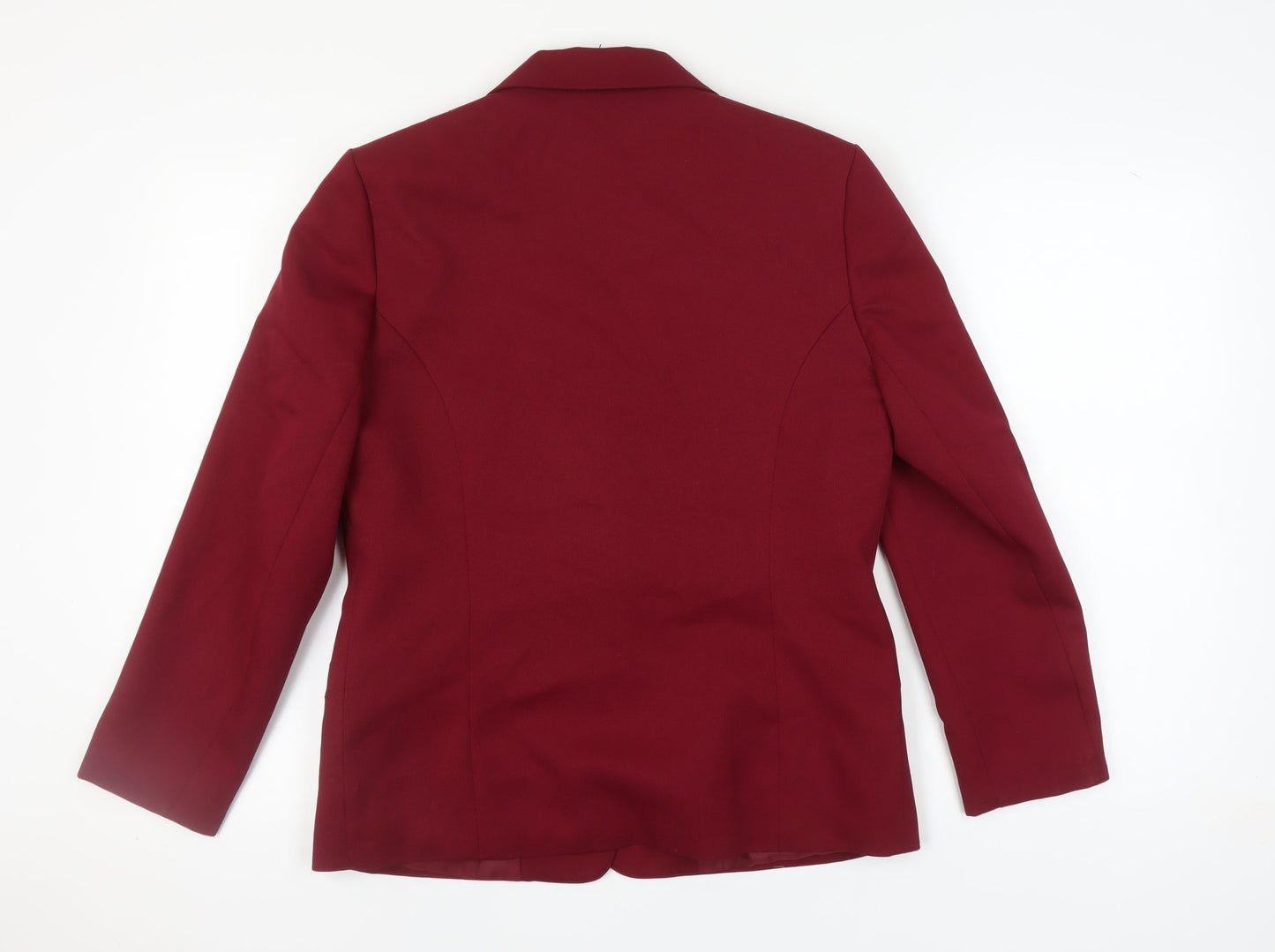 Littlewoods Women's Red Blazer Size 12 Woven