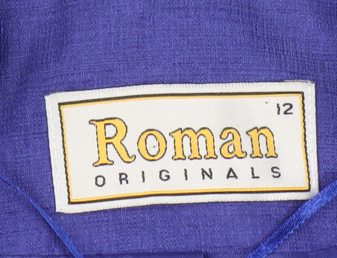 Roman Originals Women's Purple Blazer 12 Regular Lined
