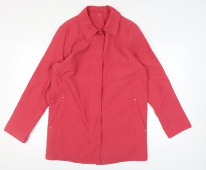 Damart Women's Red Mid-Length Coat Size 14