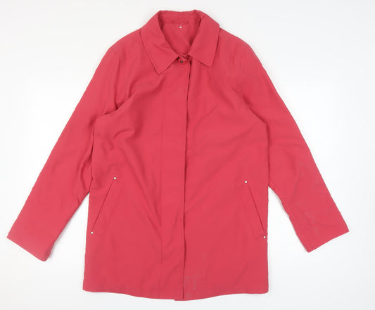 Damart Women's Red Mid-Length Coat Size 14