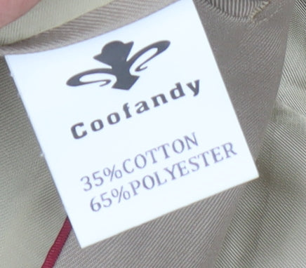 Coofandy Men's Beige XS Blazer Jacket for Business & Casual