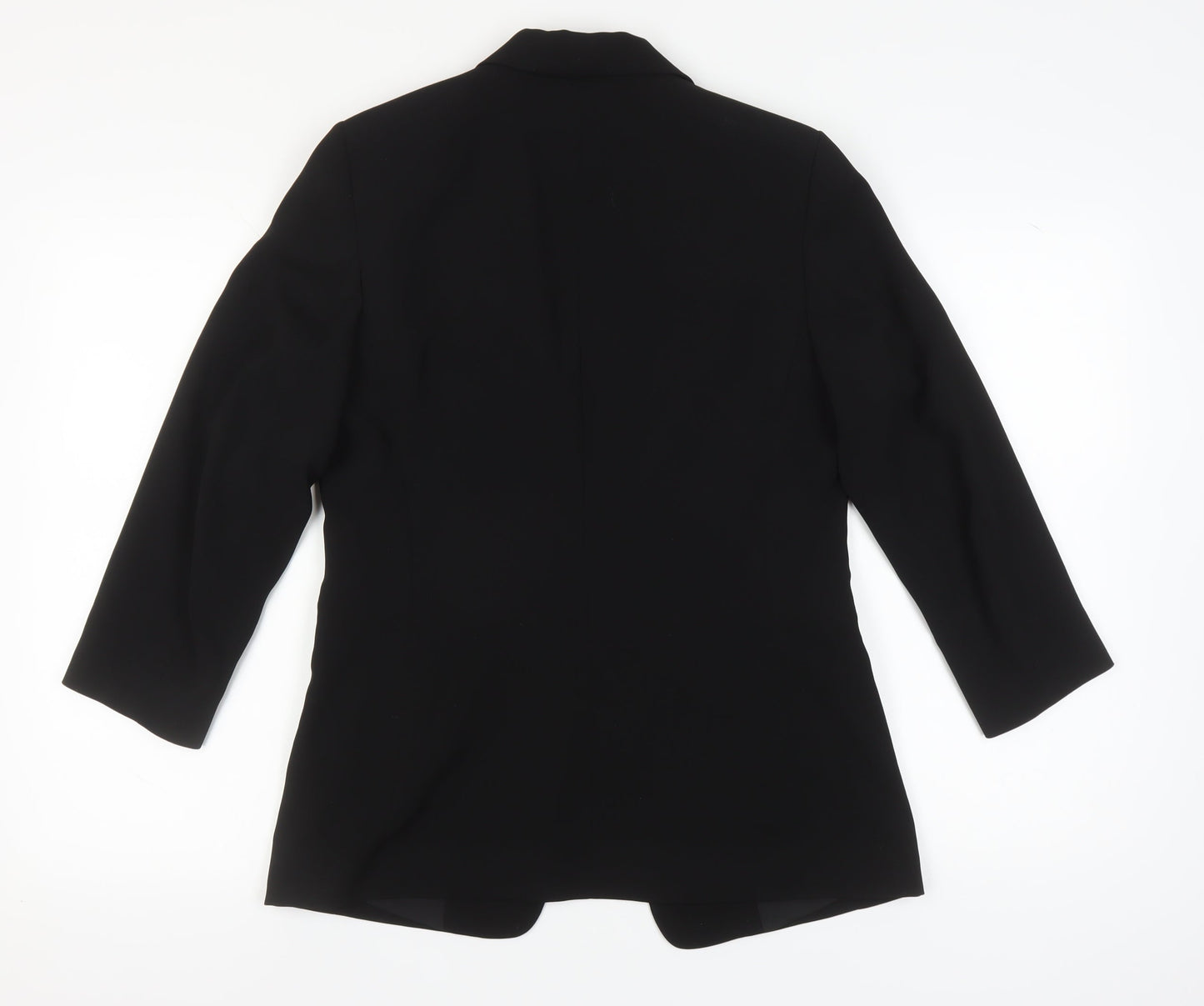 H&M Women's Black Blazer, Size 12, Notch Lapel, Lined