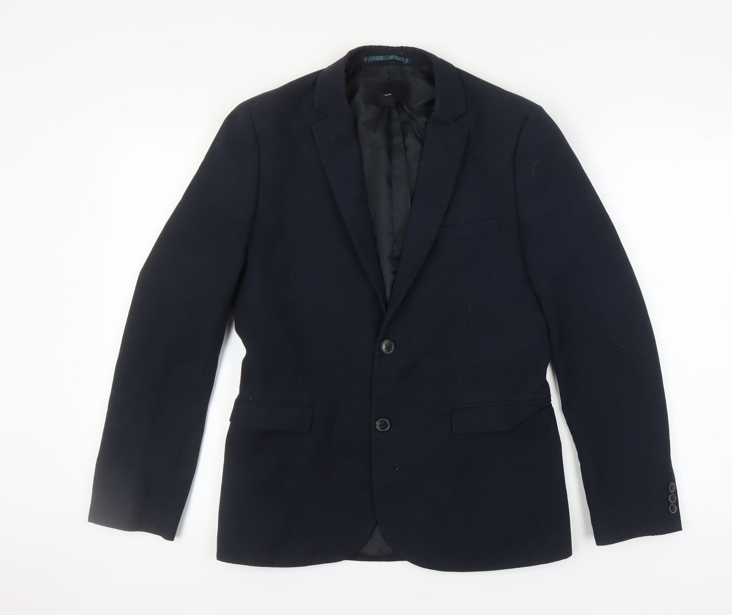 Mens UK Size 38 H&M Regular Blue Suit Jacket