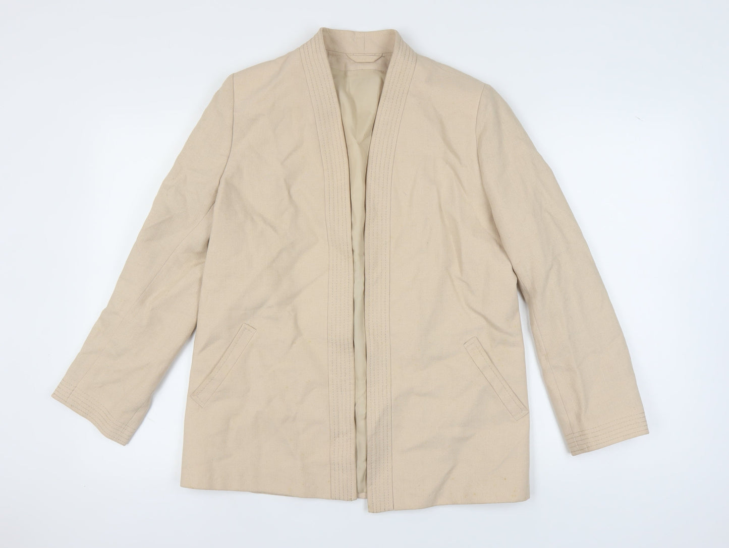 St Michael Women's Beige Regular Size Suit Jacket