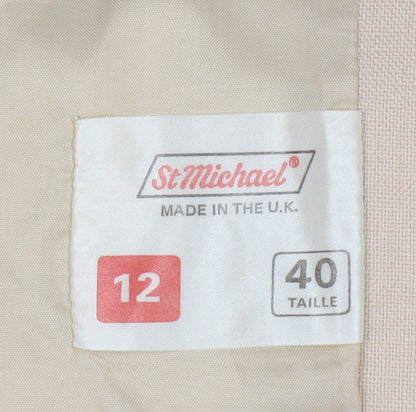 St Michael Women's Beige Regular Size Suit Jacket