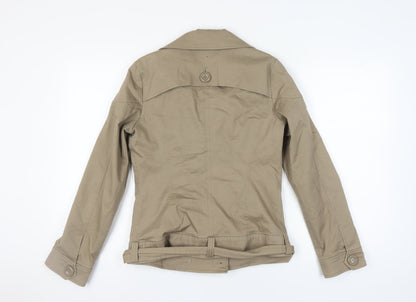 Womens UK Size L VILA Beige Pea Coat