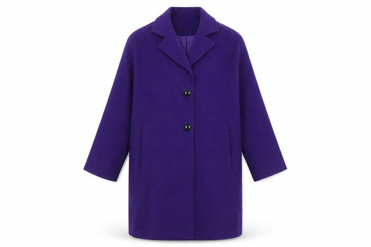 Womens UK Size 10 Helene Berman Purple Overcoat