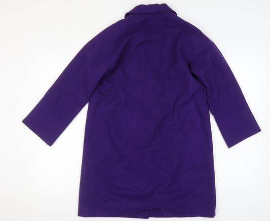 Womens UK Size 10 Helene Berman Purple Overcoat