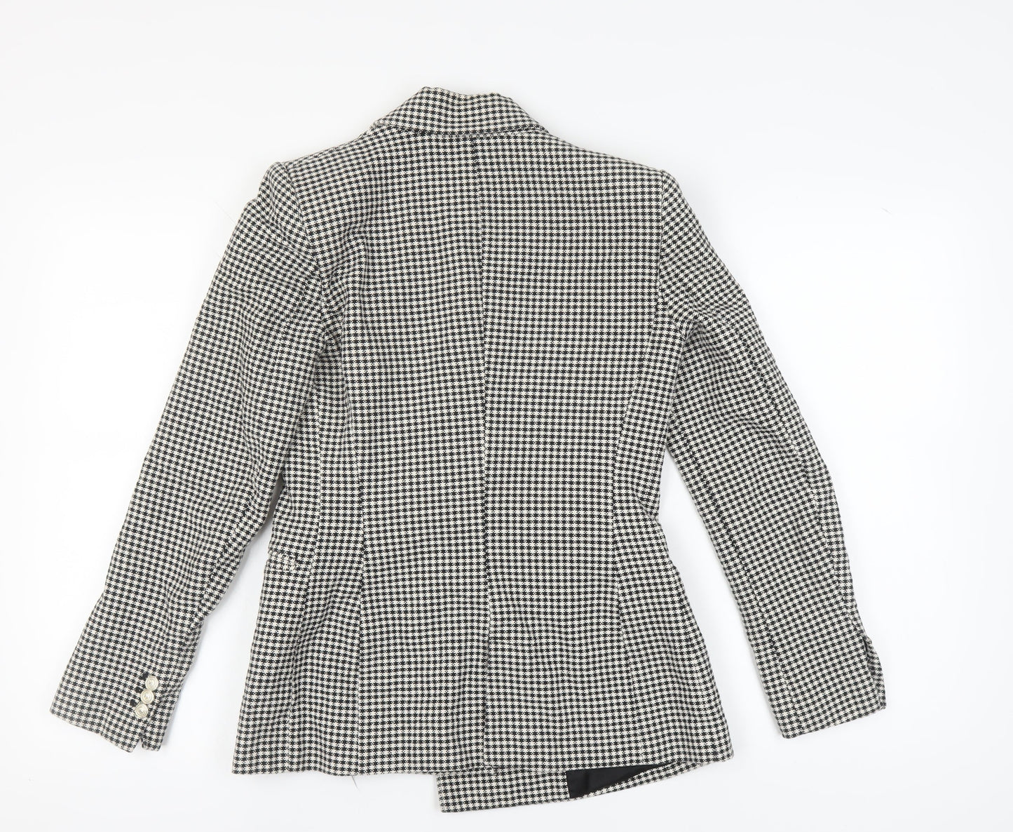 Zara Women's Black & White Houndstooth Blazer S
