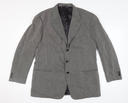 Pal Zileri Men's Grey Wool Blazer UK 44