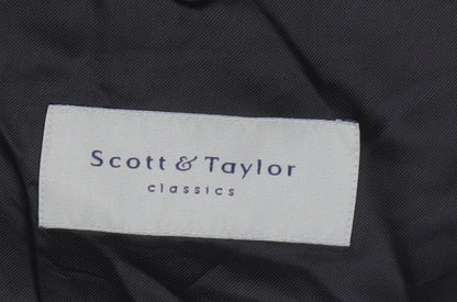Mens UK Size 46 Scott & Taylor Regular Black Suit Tuxedo