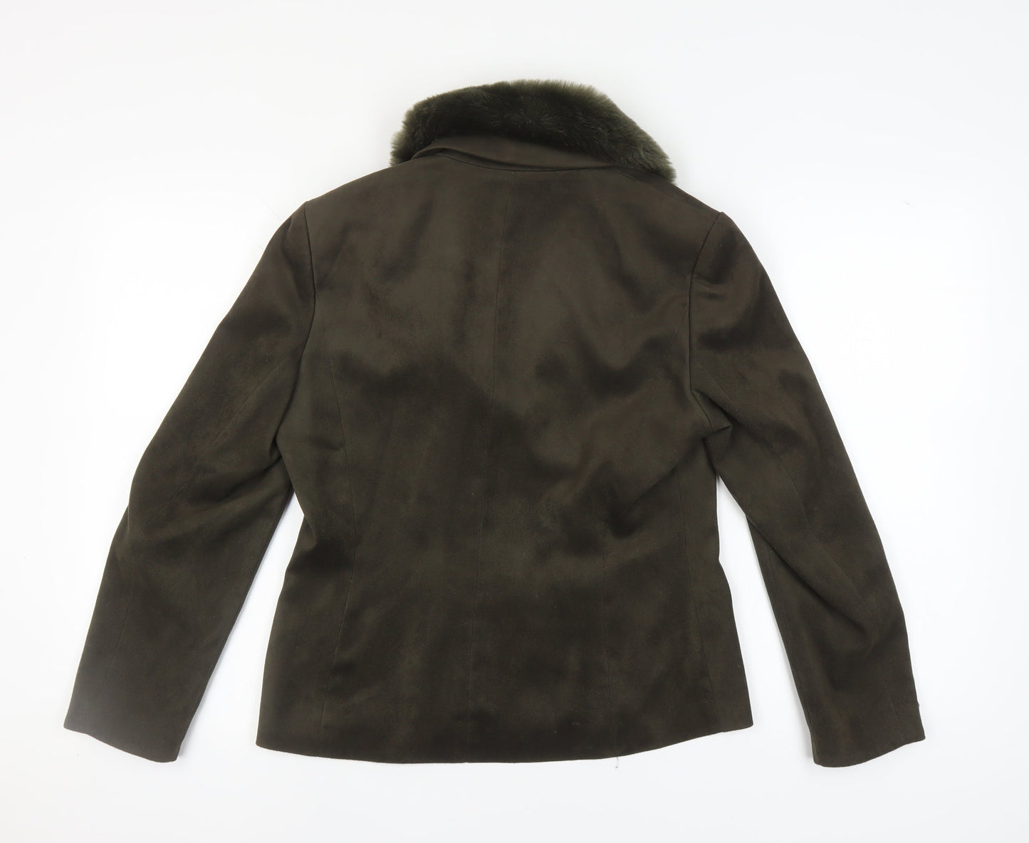 Jacques Vert Women’s Brown Fur Trim Formal Jacket