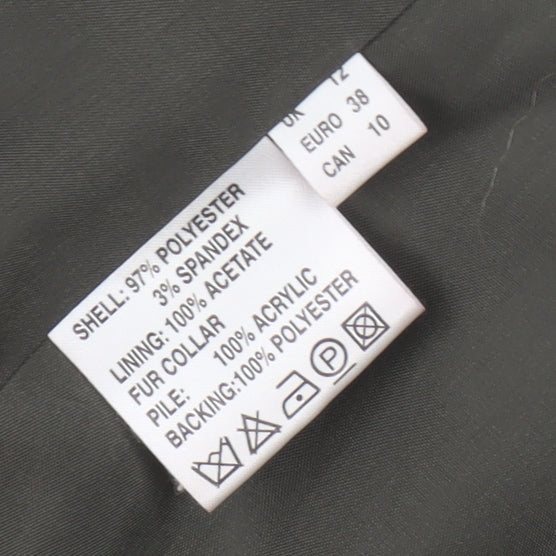 Jacques Vert Women’s Brown Fur Trim Formal Jacket