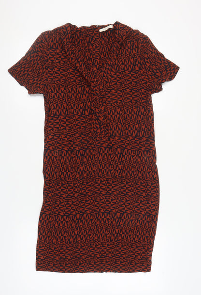 White Stuff Women's Red Geometric Dress Size 10
