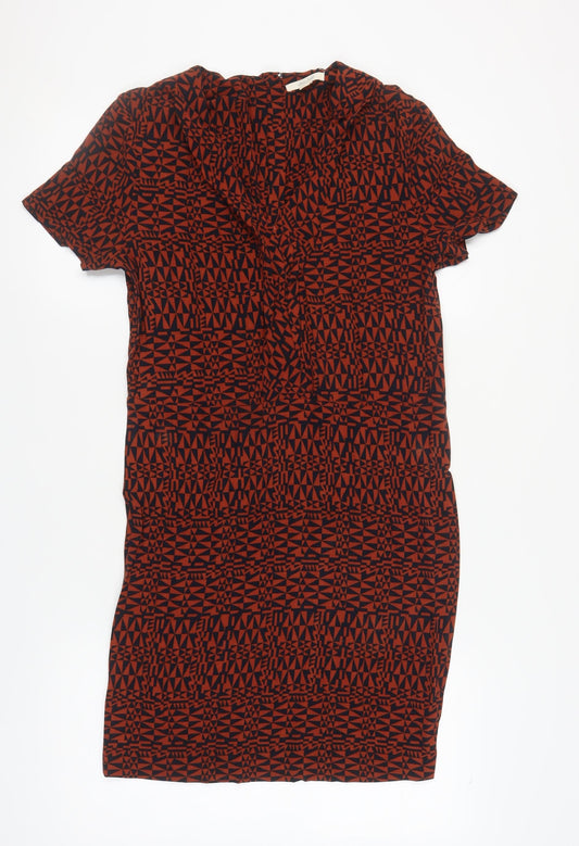 White Stuff Women's Red Geometric Dress Size 10