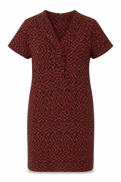 White Stuff Women's Red Geometric Dress Size 10