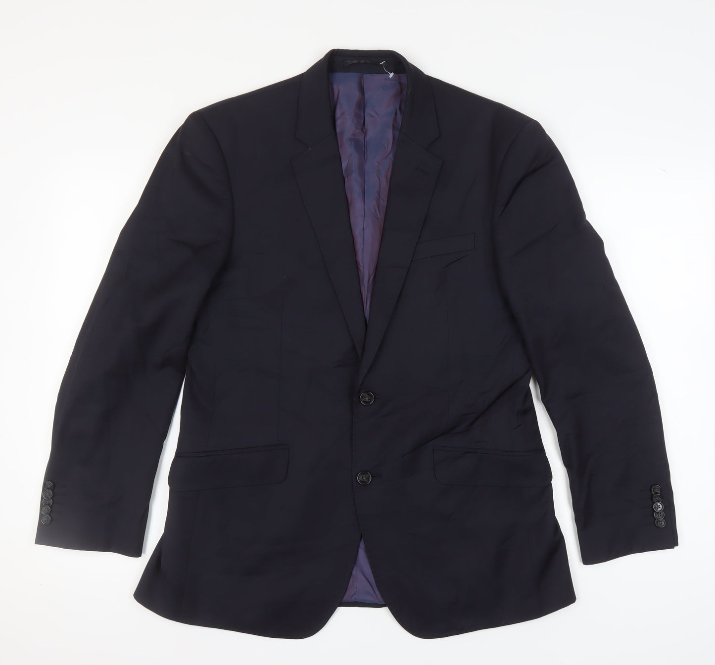Mens UK Size 40 T.M.Lewin Regular Blue Suit Jacket