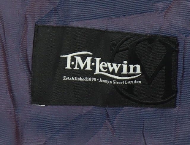 Mens UK Size 40 T.M.Lewin Regular Blue Suit Jacket
